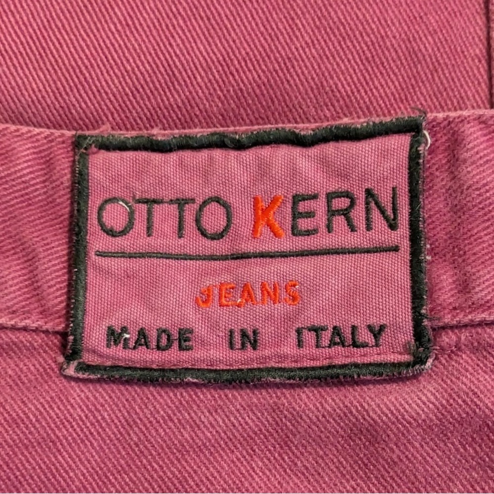 Vintage 90s High Waist Raspberry Pink Mom Jeans Tapered Leg 32 Italy Otto Kern - Picture 7 of 10